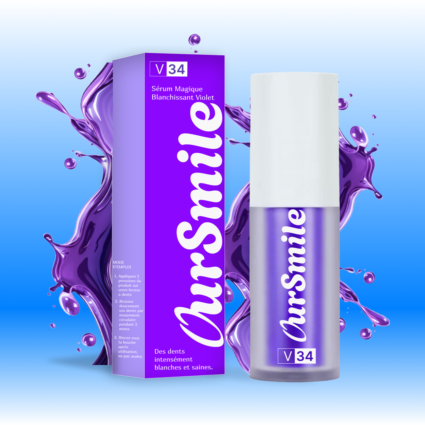 Pack Blanchiment dentaire - Sérum + Mousse