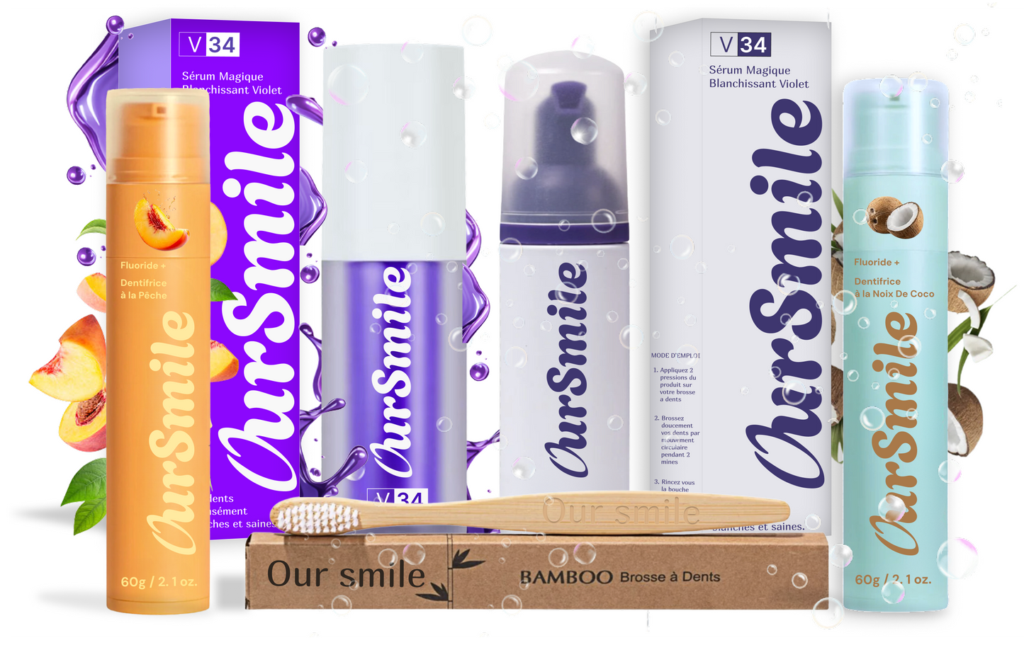 Pack Blanchiment dentaire - Sérum + Mousse